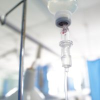 Intravenous,infusion,of,normal,saline,in,the,hospital,ward